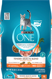 Purina ONE Natural Dry Cat Food 16 lb. bag RRP: $31.29 | Now: $24.68 | Save: $6.61 (21%)