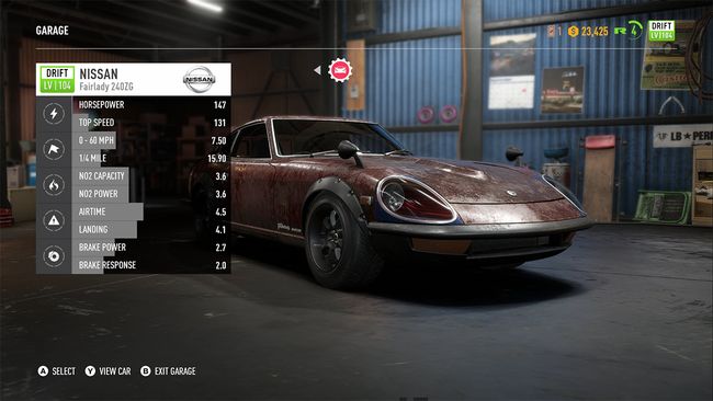 2 Nissan 240Z Need for Speed Payback Derelict location