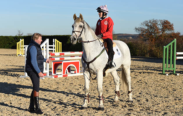 Nick Skelton talking to Victoria Pendleton