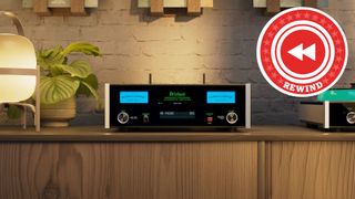 McIntosh amp with Rewind logo