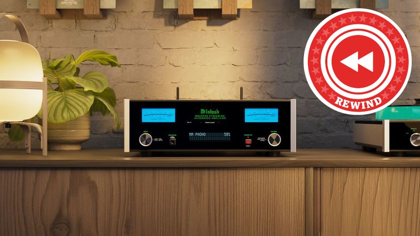 McIntosh amp with Rewind logo