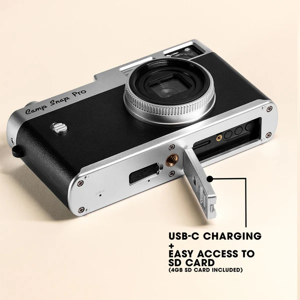 The Camp Snap CS-Pro on a tan background