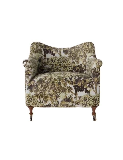 Camdyn Chair - Azahar Sepia Chenille / Autumn Maple