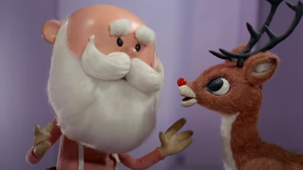 Rudolph and Santa in Rudolph the Red-Nosed Reindeer