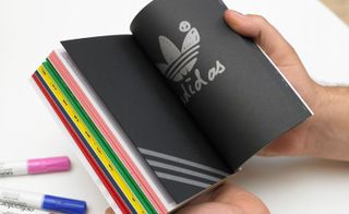 Adicolor for Adidas: We also made a giveaway book in the 'Adicolor' palette featuring profiles of all the collaborators and their 'Adicolor' designs