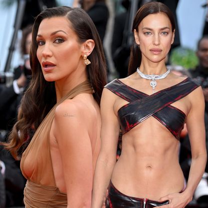 Bella Hadid and Irina Shayk wear naked dresses at the 2024 Cannes Film Festival
