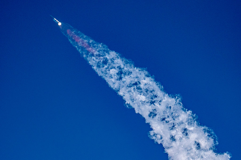 SpaceX Starship rocket launches from Starbase, Texas