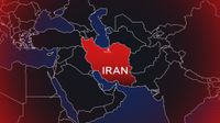 Map Indicating Iran in Conflict