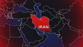 Map Indicating Iran in Conflict