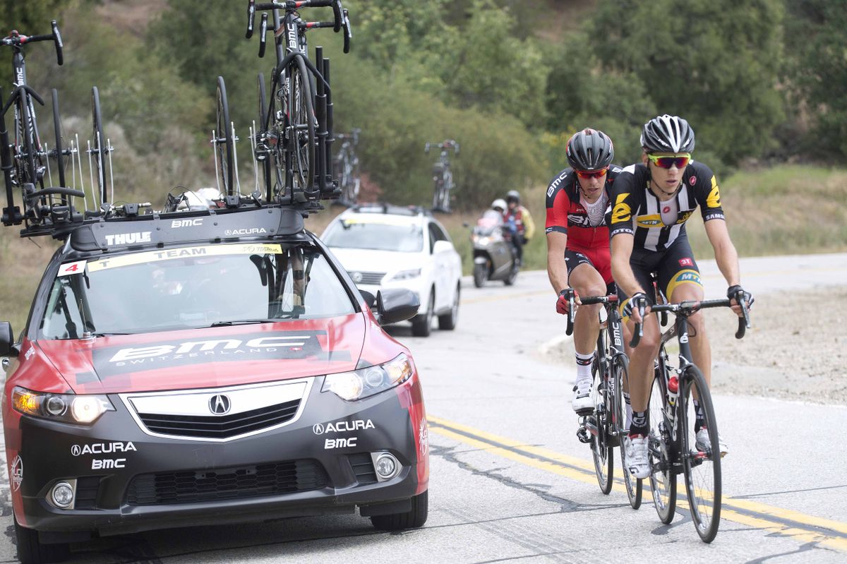 Johann Van Zyl (MTN-Qhubeka) an Daniel Oss (BMC)
