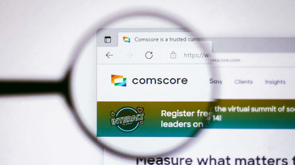 Comscore logo on website