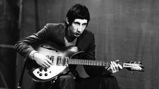 Pete Townshend with a Rickenbacker Rose Morris model 1998