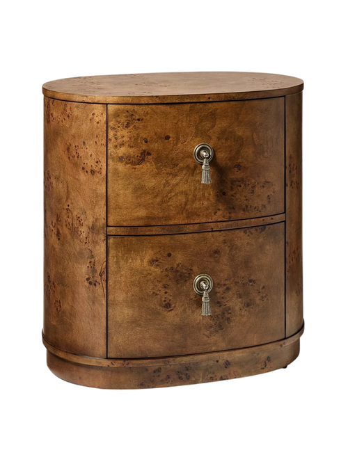 Threshold designed with Studio McGee Burled Wood 2 Drawer Nightstand