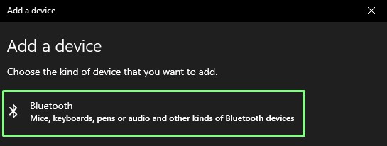 Compartilhamento de arquivos Bluetooth do Windows 10