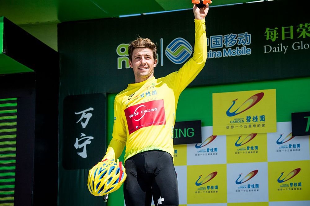 Dylan Page is leading the overall GC at Tour of Hainan