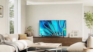 Sony Bravia 3 on stand in living room