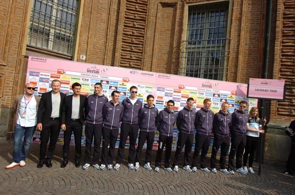 Leopard Trek at the Giro presentation