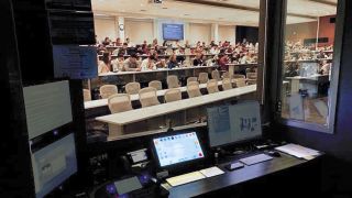 The two 250-seat lecture halls provide resources and AV capabilities similar to the classroom and lab designs.