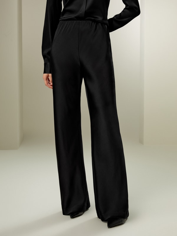 Full Bias Cut Silk Pants