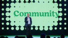 RSAC executive chairman Hugh Thompson pictured on stage during the opening keynote at the 2026 RSAC Conference in San Francisco, USA.