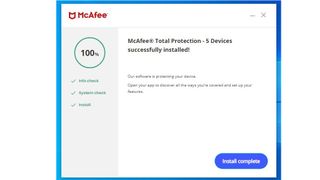 McAfee Total Protection insalled