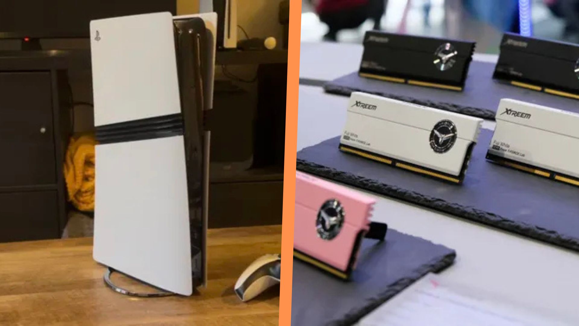 A PS5 Pro side by side with some T-Fore XTREEM RAM