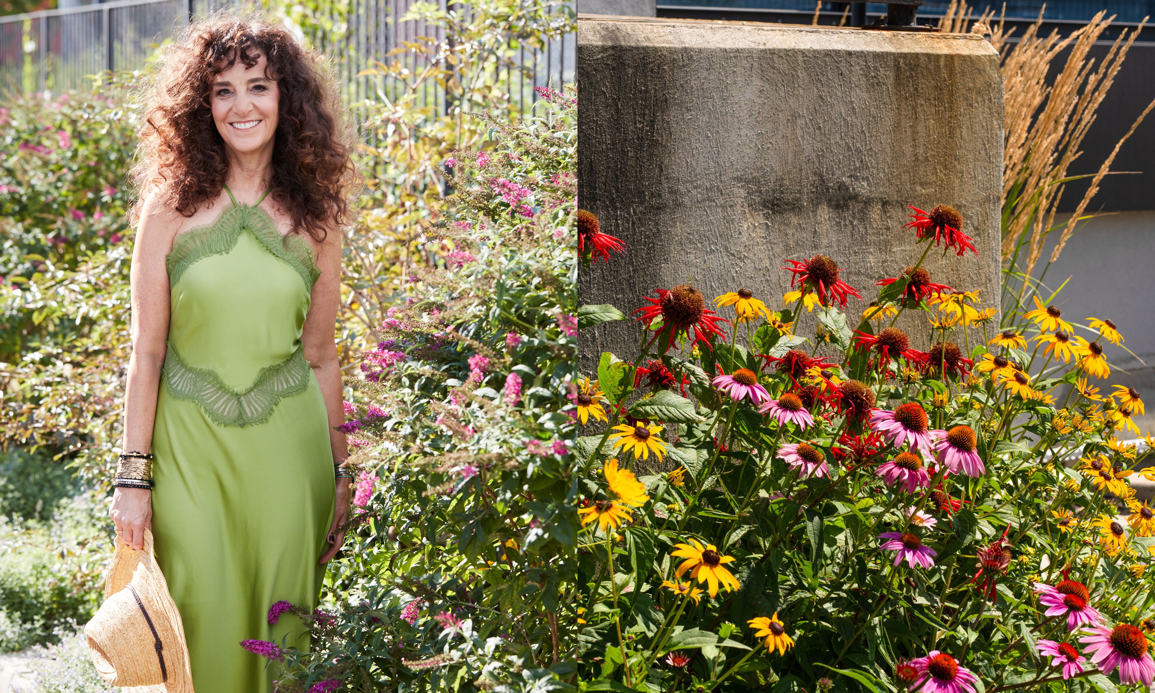 Laurie Blumenfeld in her NYC community garden