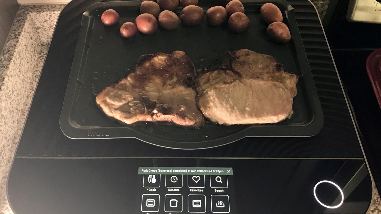 Brava Glass Oven being tested in writer's home