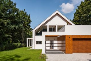 Modern house with garage