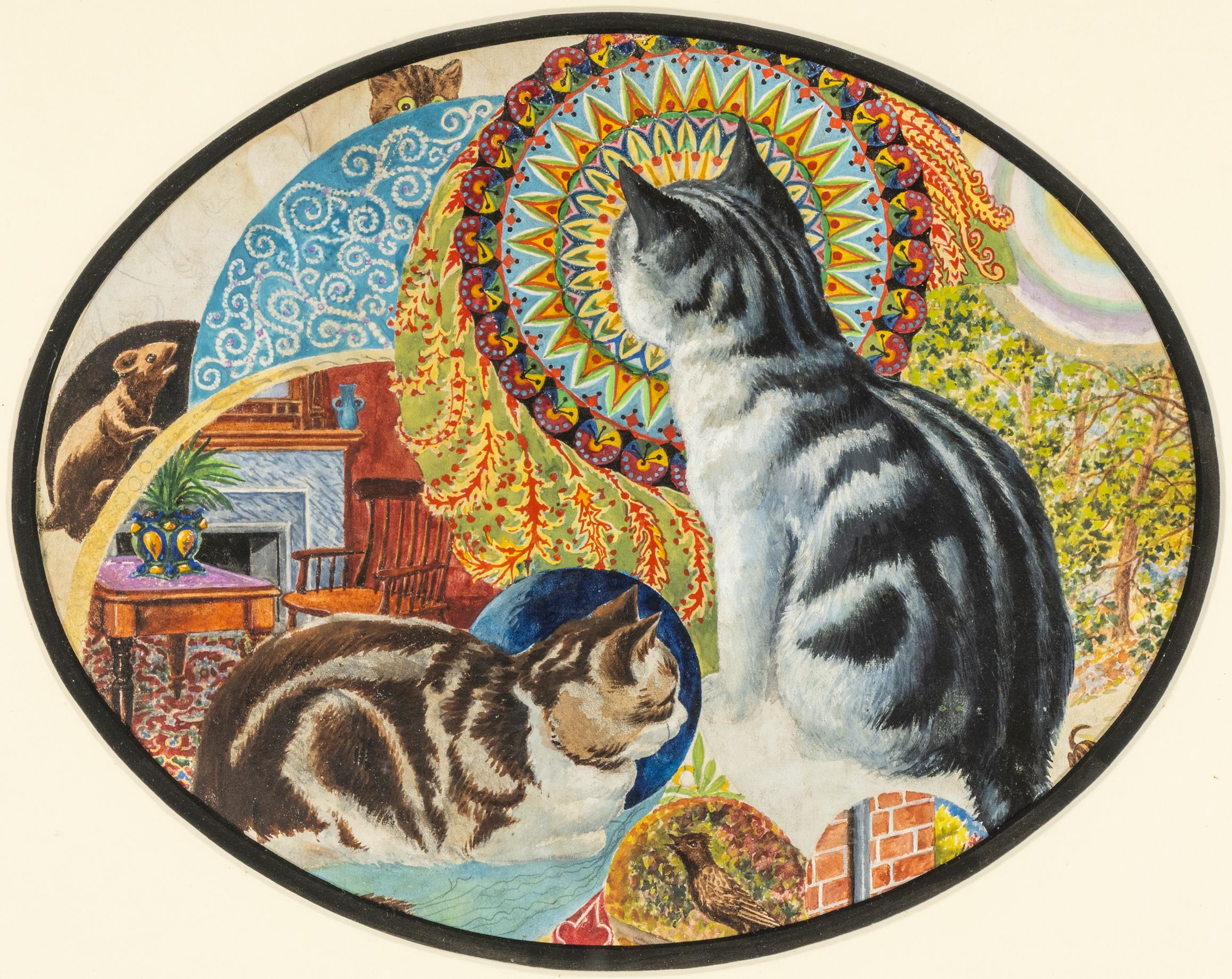 Louis Wain cat painting