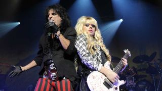 Alice Cooper and Orianthi onstage