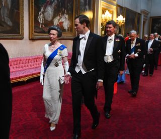 Princess Anne has been wearing the Cartier aquamarine gem as a brooch since around 2014