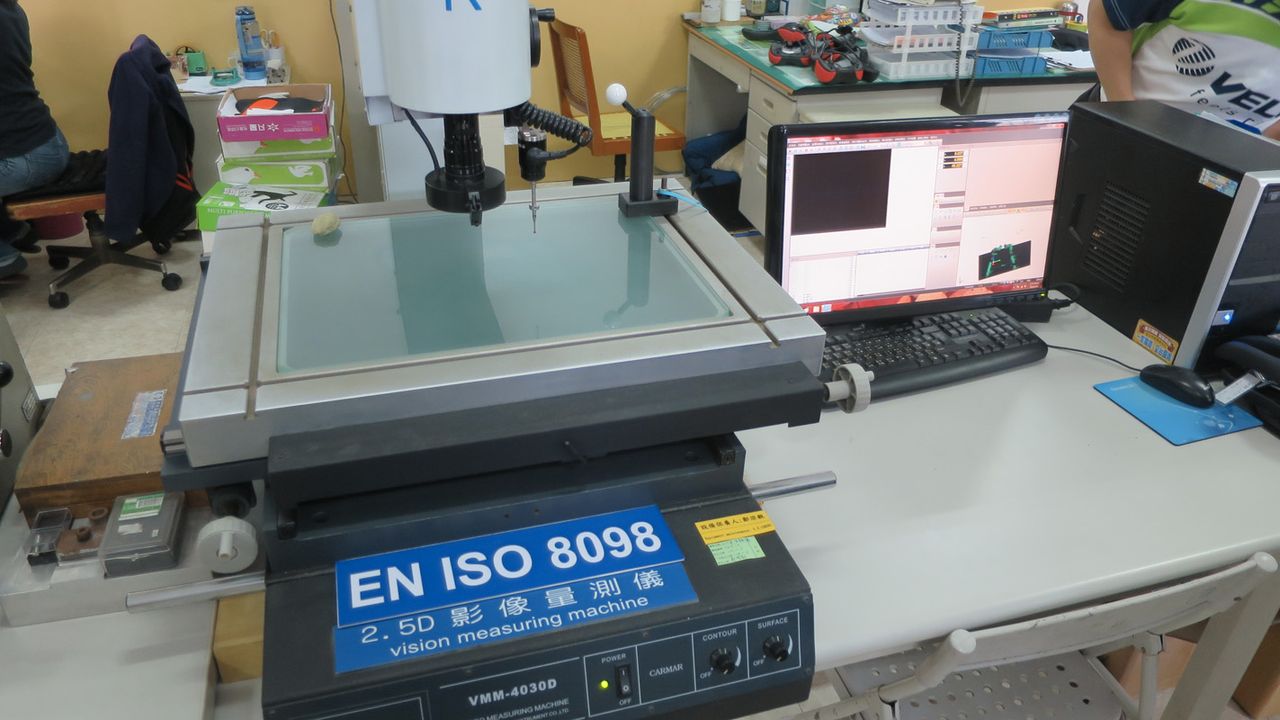 This precision measuring system checks saddles are produced to the required tolerances
