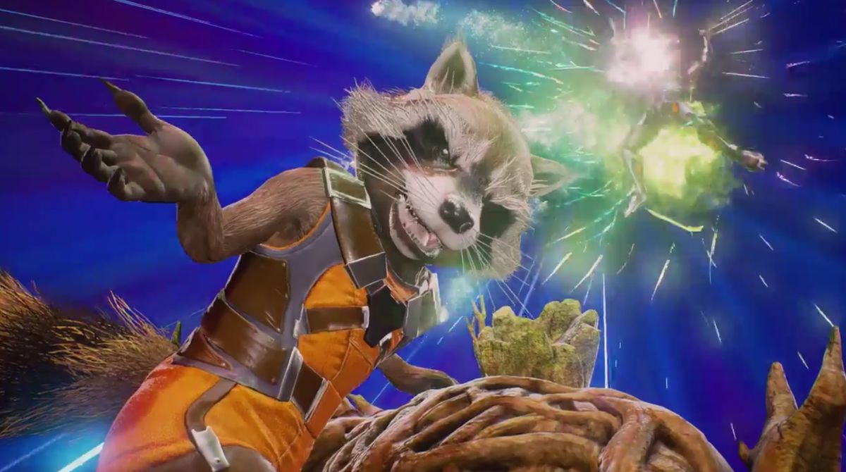 Rocket Raccoon's super move highlighted in new Marvel vs Capcom