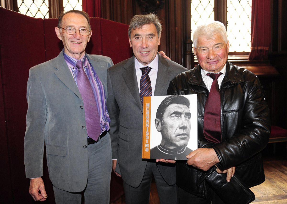 Roger Pingeon with Eddy Merckx and Raymond Poulidor
