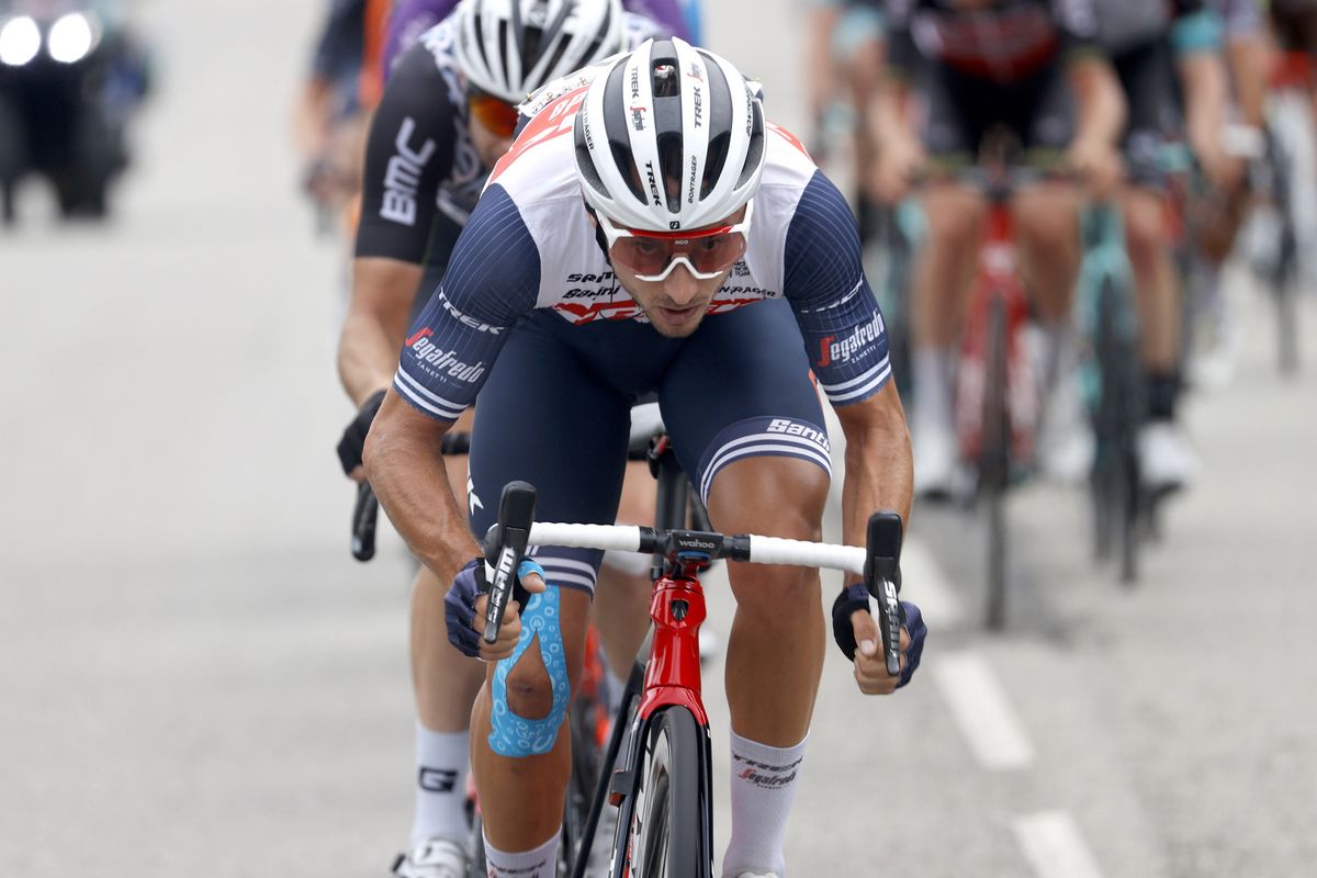Vuelta Espana 2021 - 76th Edition - 18th stage Salas - Altu d&acirc;El Gamoniteiru 162,6 km - 02/09/2021 - Gianluca Brambilla (ITA - Trek - Segafredo) - photo Luis Angel Gomez/BettiniPhoto&Acirc;&copy;2021