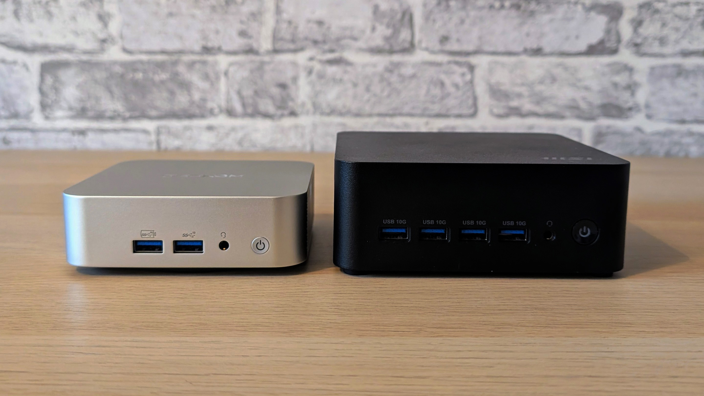 The Geekom A8 AI mini PC on a desk