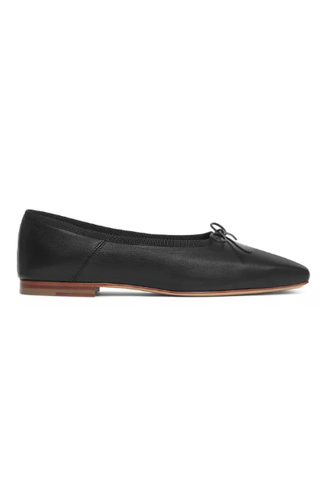 Mansur Gavriel Square Toe Ballerina Flats in Black (Were $395) 