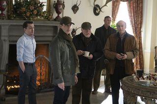 Kieran Culkin, Jeremy Strong, Brian Cox, Peter Friedman in Succession season 2 episode 3