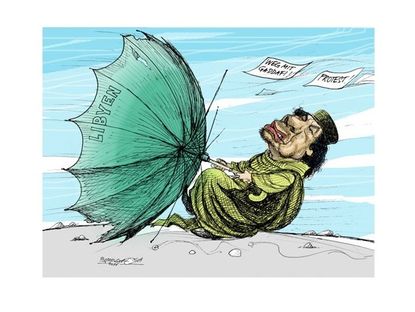 Gadhafi: Weathering the storm?