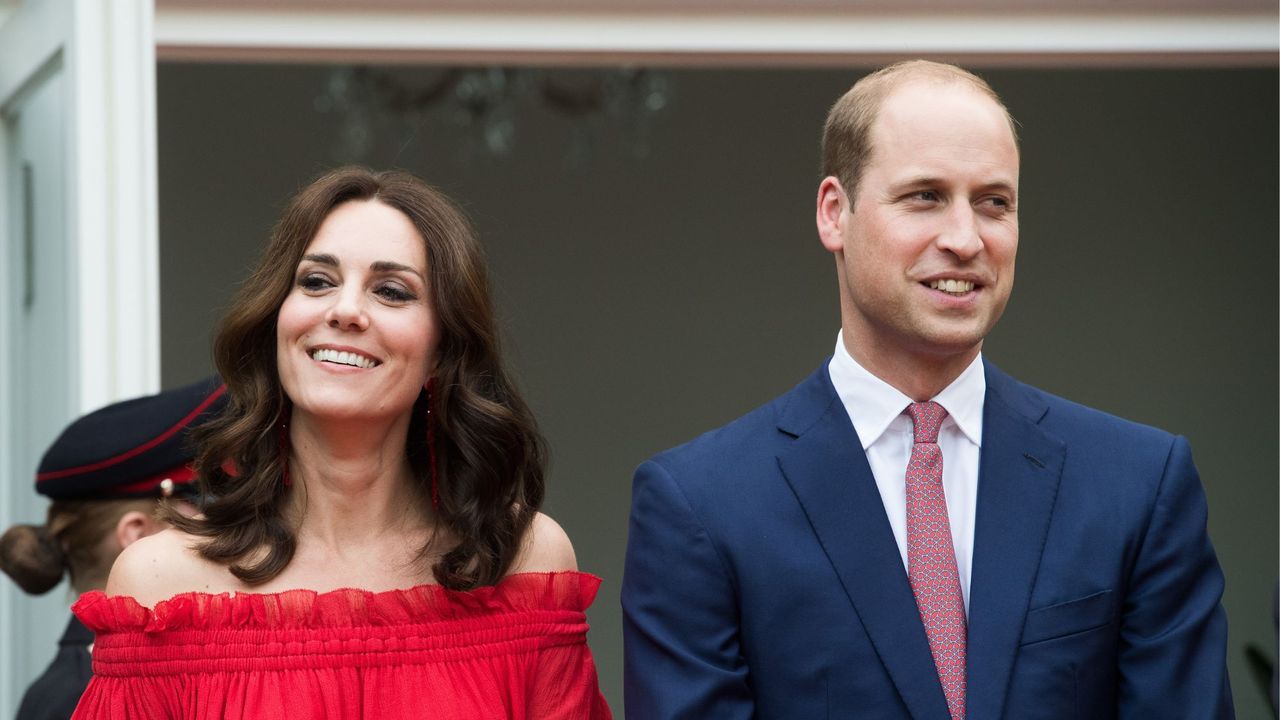 The Prince and Princess of Wales on an official visit to Germany in 2017