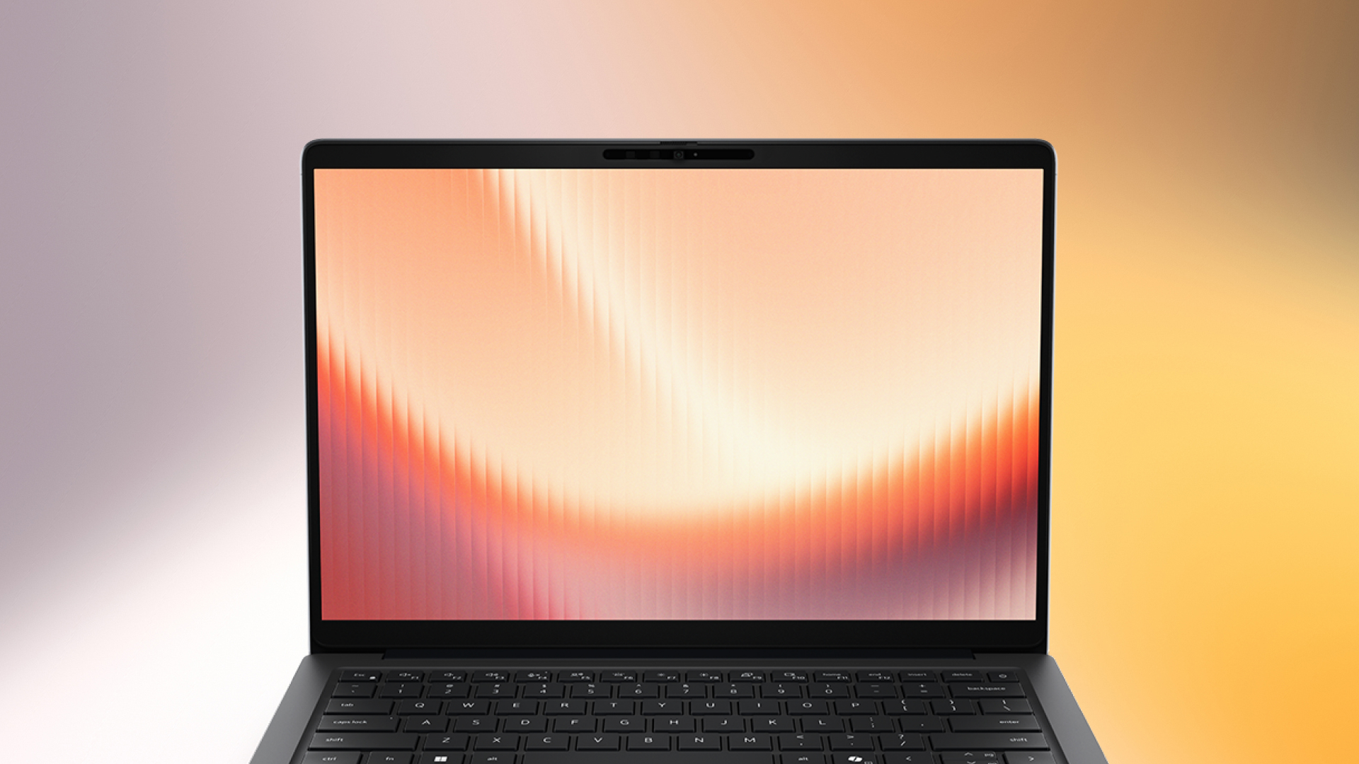 Dell Pro laptop front-on showing screen