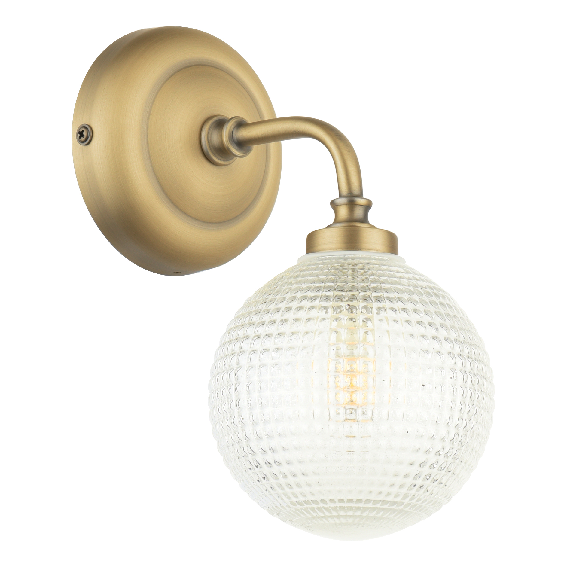 Laura Ashley Langdon Wall Light in matt antique brass