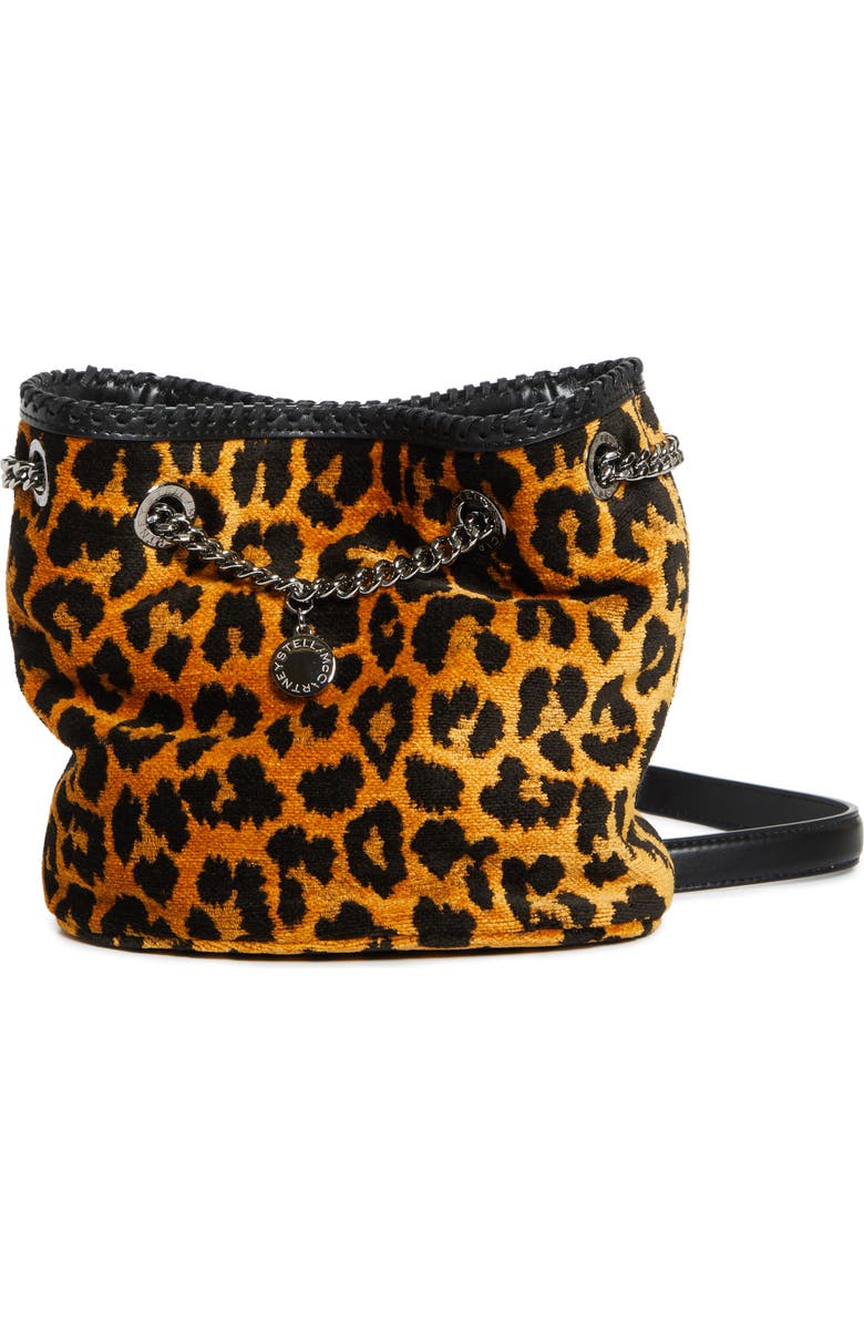 Falabella Leopard Print Bucket Bag