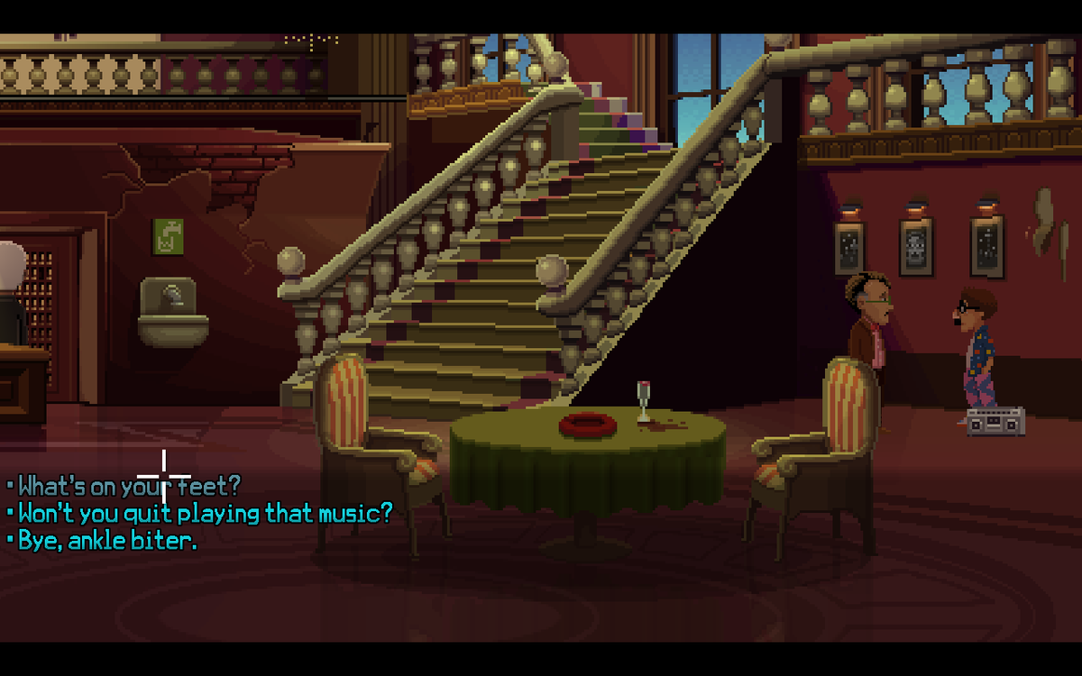 3 The Arrest (Hotel) Thimbleweed Park walkthrough and puzzle