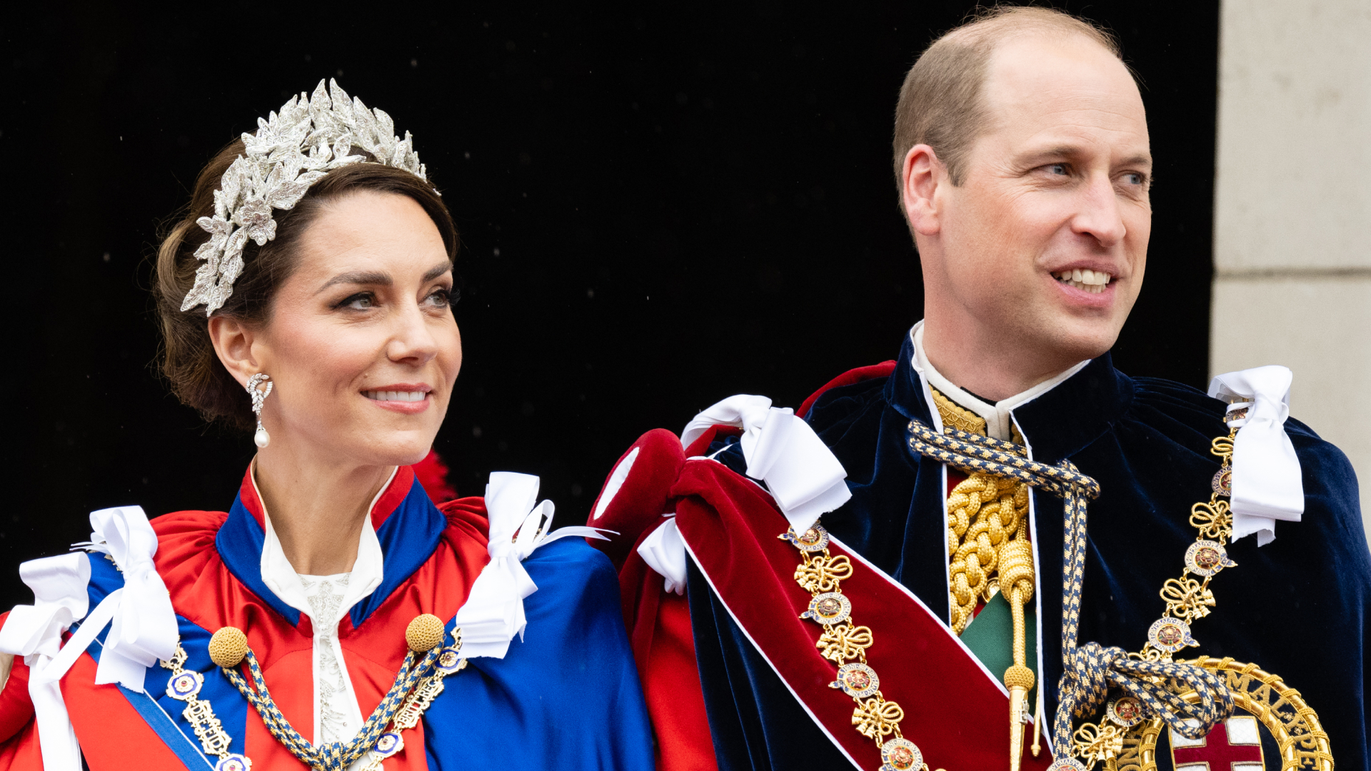 Prince William and Princess Kate during the coronation