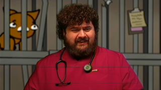 Mewgenics launch date trailer still - bad trip to, and at, the vet