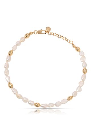 Beaded Freshwater Pearl Anklet