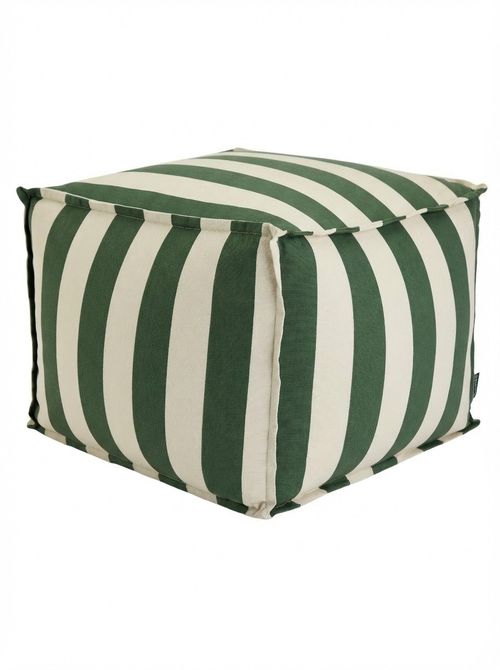 Stripe Outdoor Pouffe Cushion