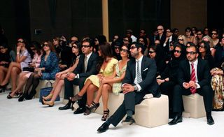Guests watch the show wearing 3D glasses